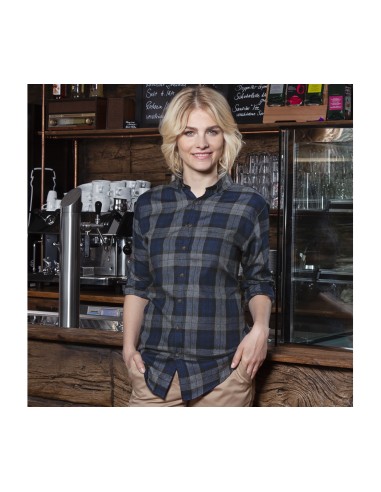 K-BF8-Ladies Checked Shirt Urban